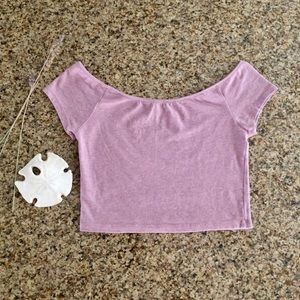 Cotton Pacsun off the shoulder crop top💐🌸